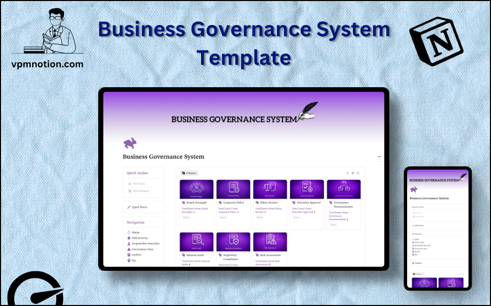 Business Governance System Notion template