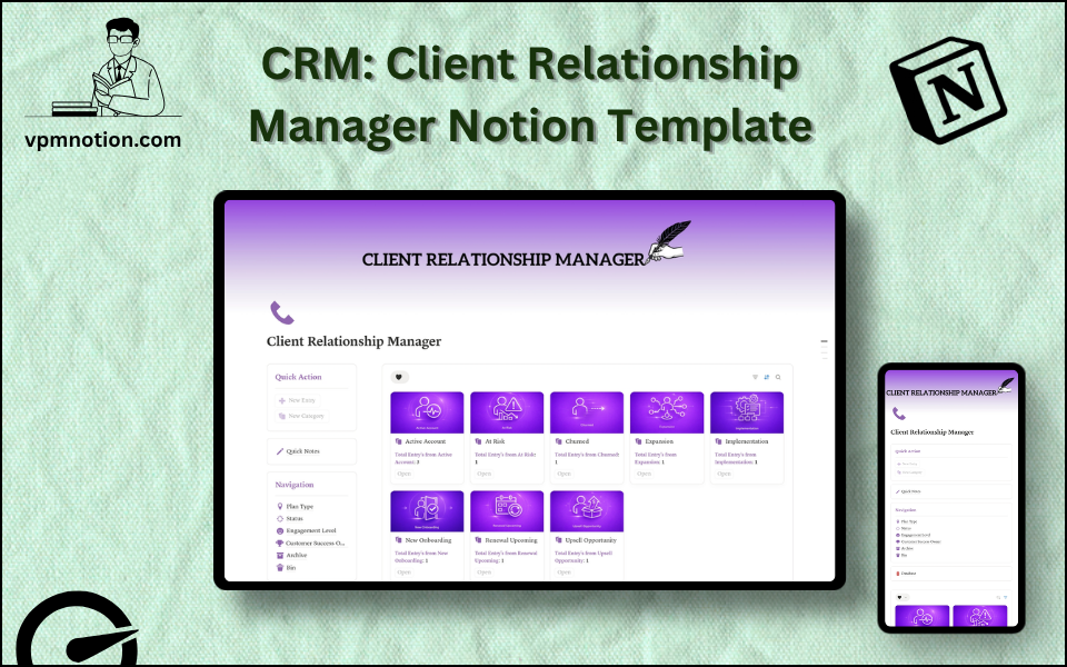 Client Relationship Manager Notion template