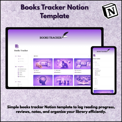 Books Tracker Notion template