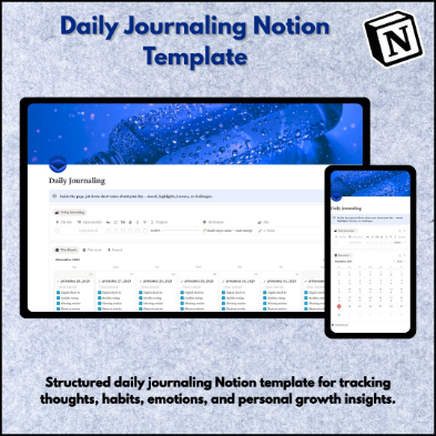 Daily Journaling Notion template