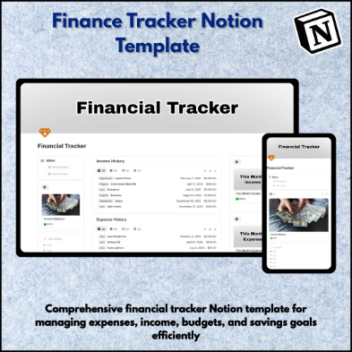 Financial Tracker Notion template
