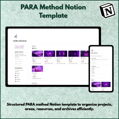 PARA Method Notion template