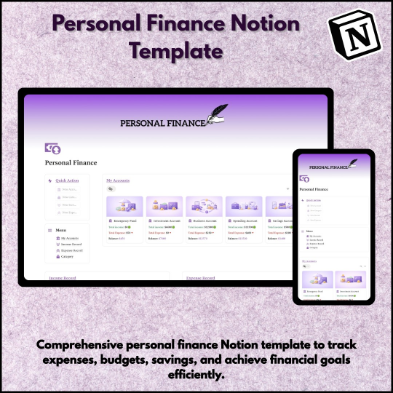Personal Finance Notion template