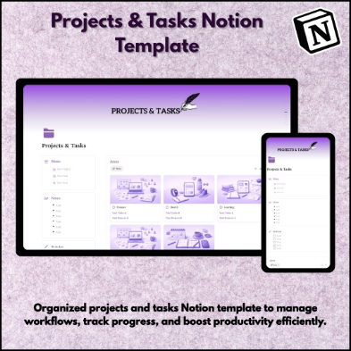Projects & Tasks Notion template