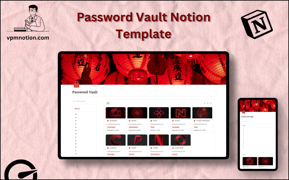 Password Vault Notion template