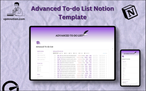 Advanced To-Do List Notion Template – Priority Task Management Dashboard