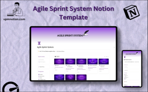 Agile Sprint System Notion Template – Scrum Board and Sprint Planning Dashboard