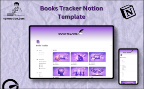 Books Tracker Notion Template – Reading List and Book Review Dashboard