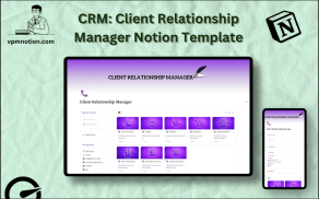 Client Relationship Manager Notion Template – CRM and Client Tracking Dashboard