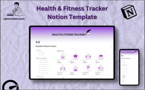 Health & Fitness Tracker Notion Template – Wellness and Exercise Habit Dashboard
