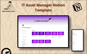 IT Asset Manager Notion Template – Hardware Software and License Tracking Dashboard