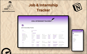 Job & Internship Tracker Notion Template – Application Pipeline Dashboard
