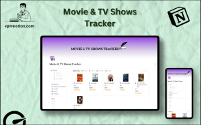 Movie & TV Shows Tracker Notion Template – Watchlist and Review Dashboard