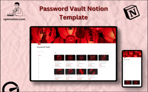 Password Vault Notion Template 2026 – Secure Password and Login Manager Dashboard
