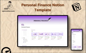 Personal Finance Notion Template – Budget Tracker and Expense Dashboard