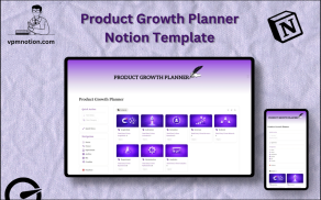Product Growth Planner Notion Template – Product Roadmap and Growth Strategy Dashboard