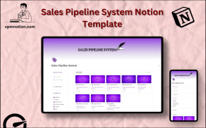 Sales Pipeline System Notion Template – Deal Tracking and Revenue Dashboard