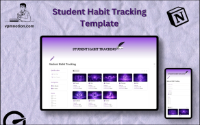 Student Habit Tracking Notion Template – Daily Routine & Study Habit Dashboard