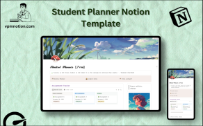 Student Planner Notion Template 2026 – Academic Schedule and Study Planner Dashboard
