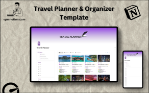 Travel Planner Notion Template – Trip Itinerary and Budget Planning Dashboard